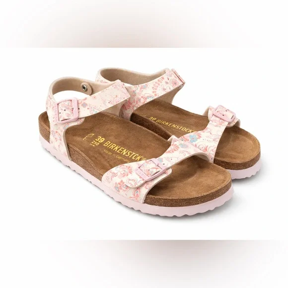 New in Box! $150 Birkenstock Rare Floral Pink Sandals sz 39 8/9 - Picture 1 of 10
